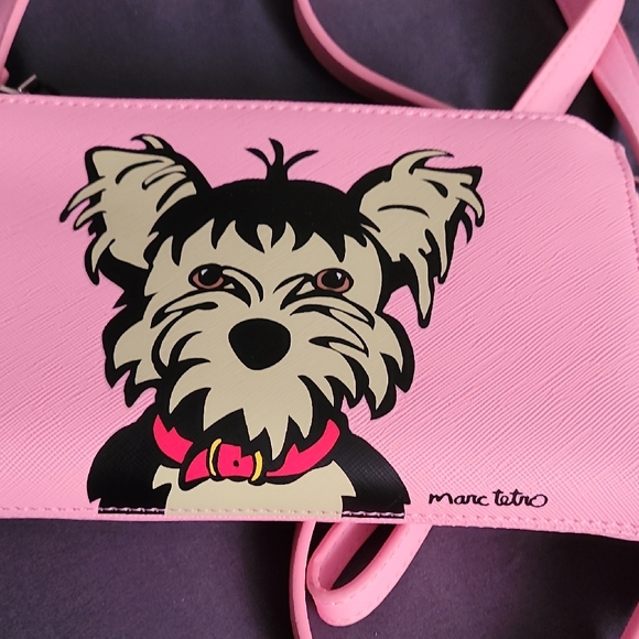 NWT Marc Tetro Pink Crossbody/ Wristlet Wallet Bag - Picture 2 of 16